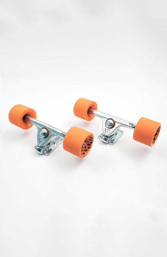 Trucks de composants de longboard, ensemble, argent - 183 mm 