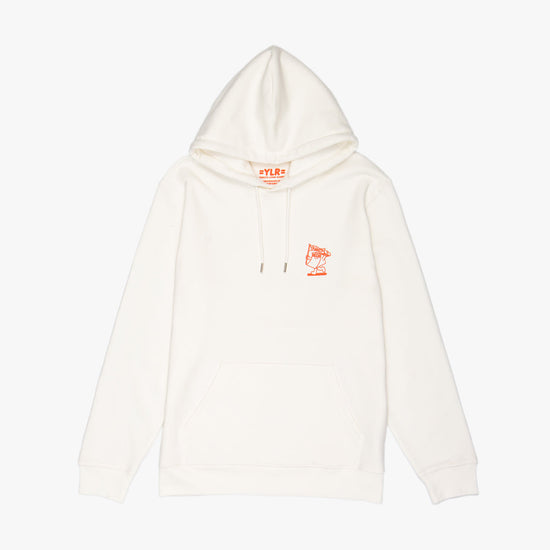 Sweat à capuche YAMATO "Hard" - Blanc