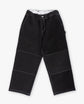 Sculptor pants - Black denim w. White stitching