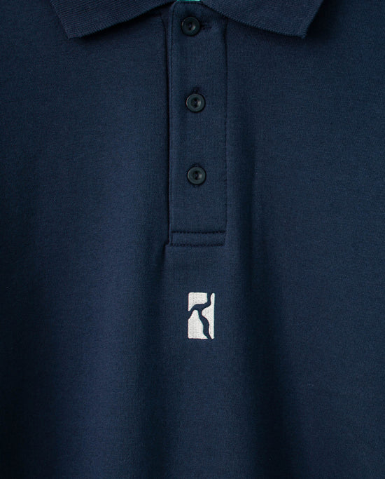 Sweat Polo Lourd – Marine foncé
